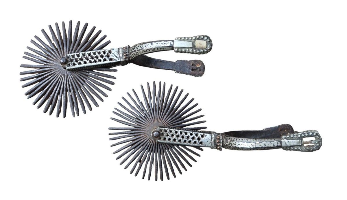 Pair Of South American Gaucho Spurs, 19th Century