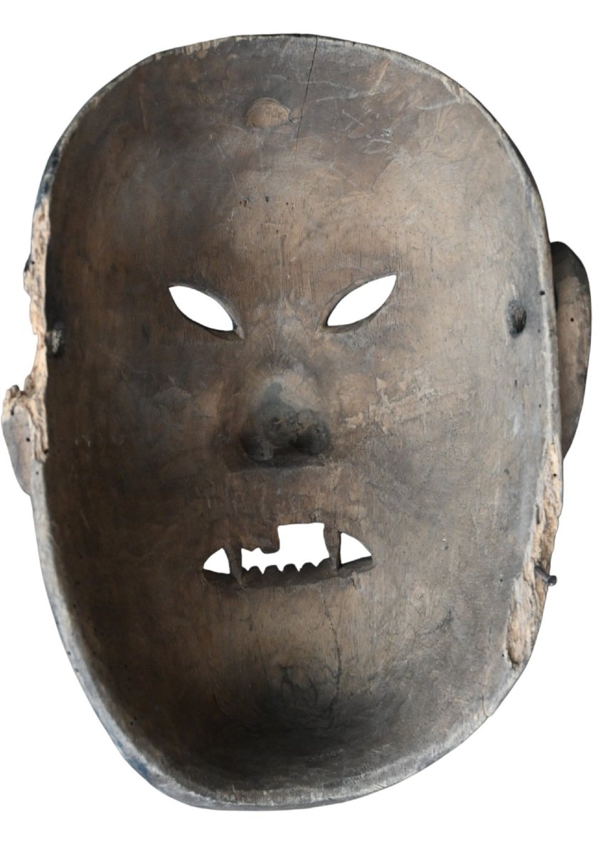 Masque rituel amazonien ancien, fin XIXe – début XXe siècle, Brésil-photo-2