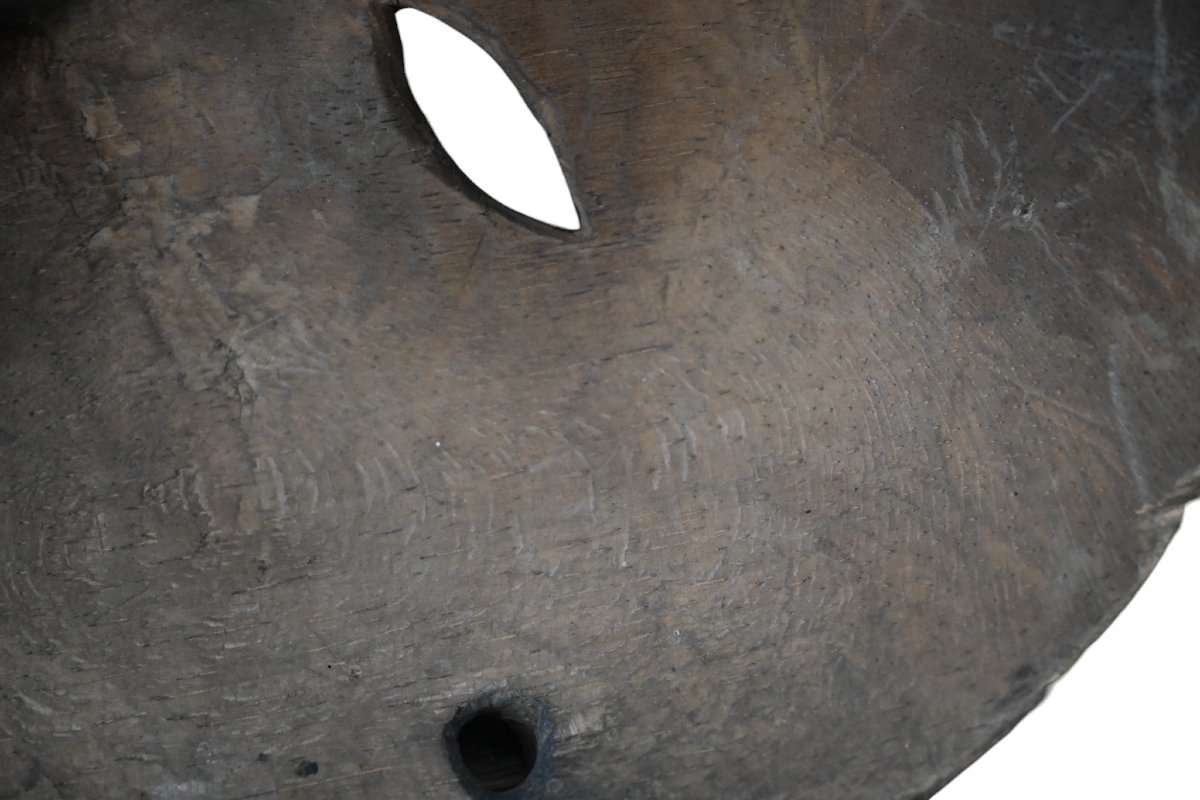 Masque rituel amazonien ancien, fin XIXe – début XXe siècle, Brésil-photo-3