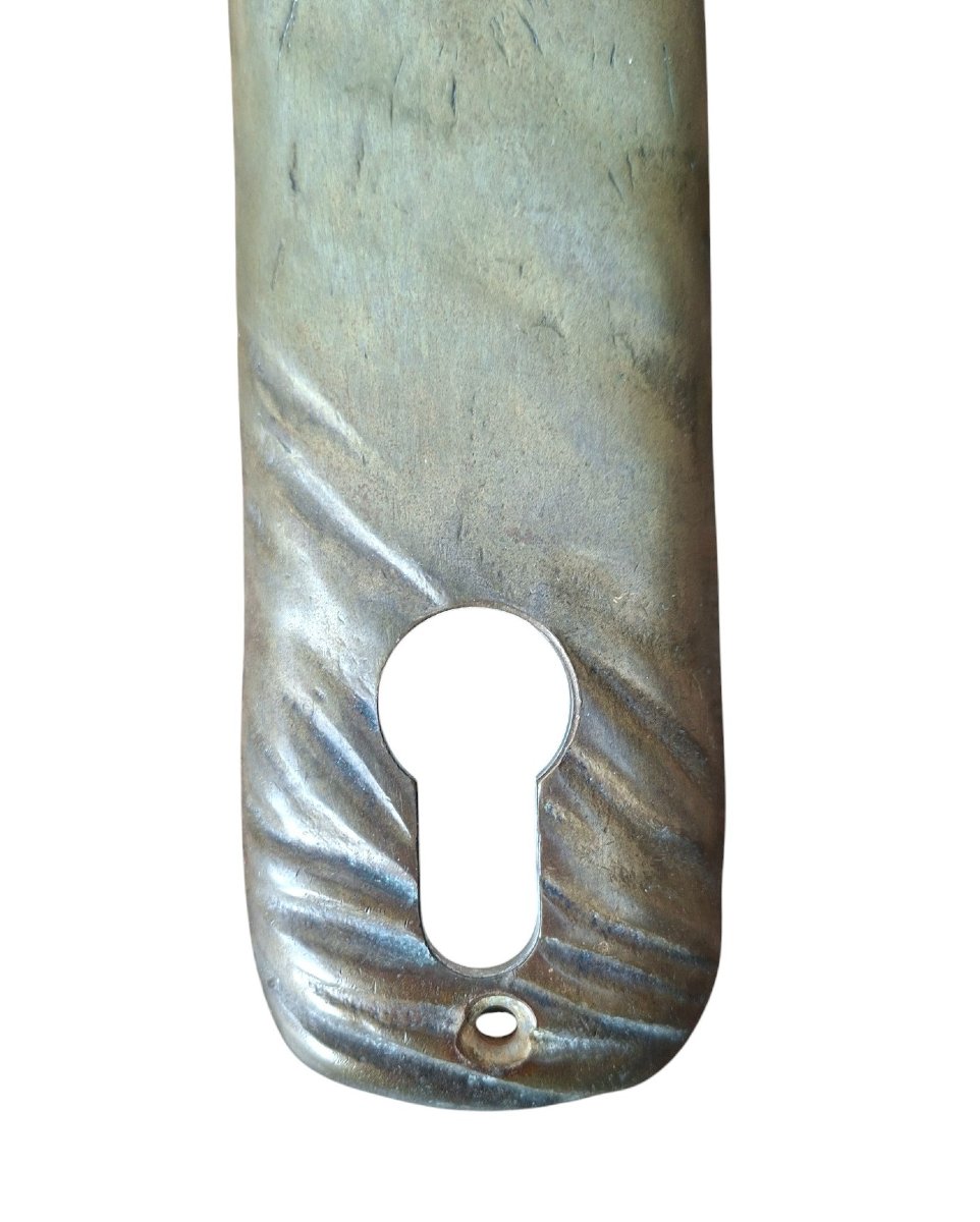 Pair Of Sculptural Bronze Door Handles, Europe, Circa 1960–1970-photo-3