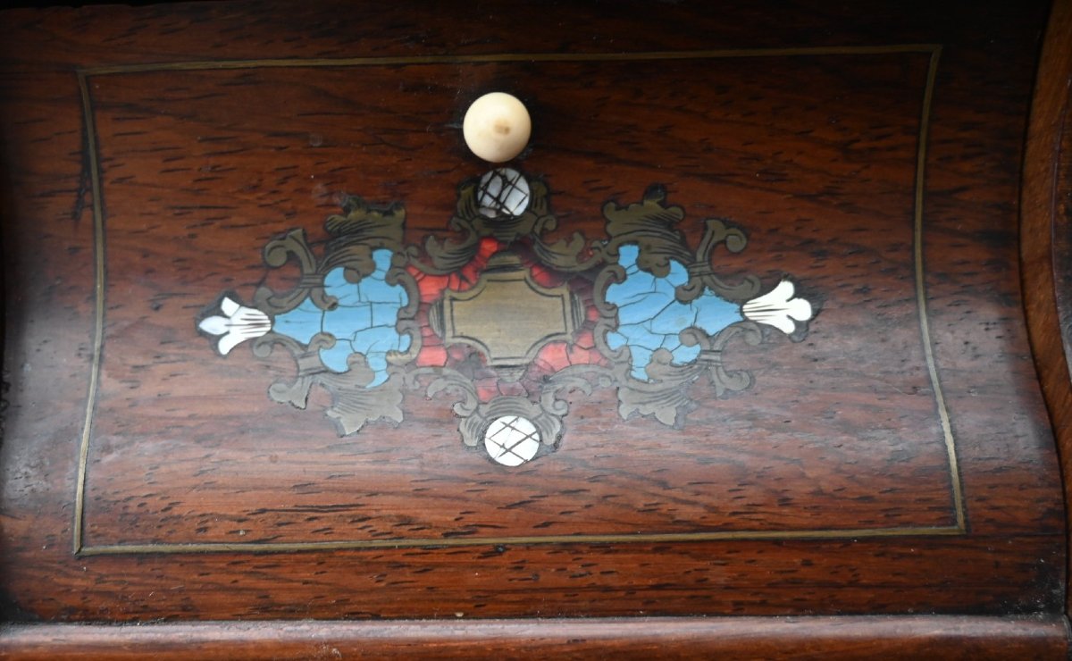 Charmant meuble miniature de type secrétaire / maîtresse, fin XIXe siècle (vers 1870–1900).-photo-6