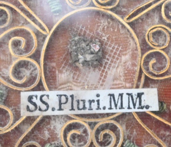 Antique Reliquary With A Relic Of "ss. Pluri. Mm." – 18th Century-photo-4
