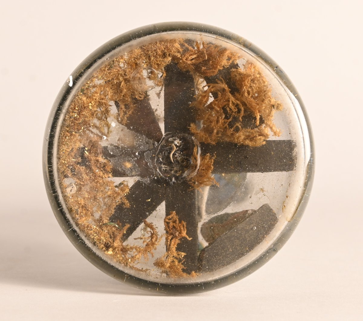 Calvary In A Bottle, Folk Art, Early 20th Century-photo-2