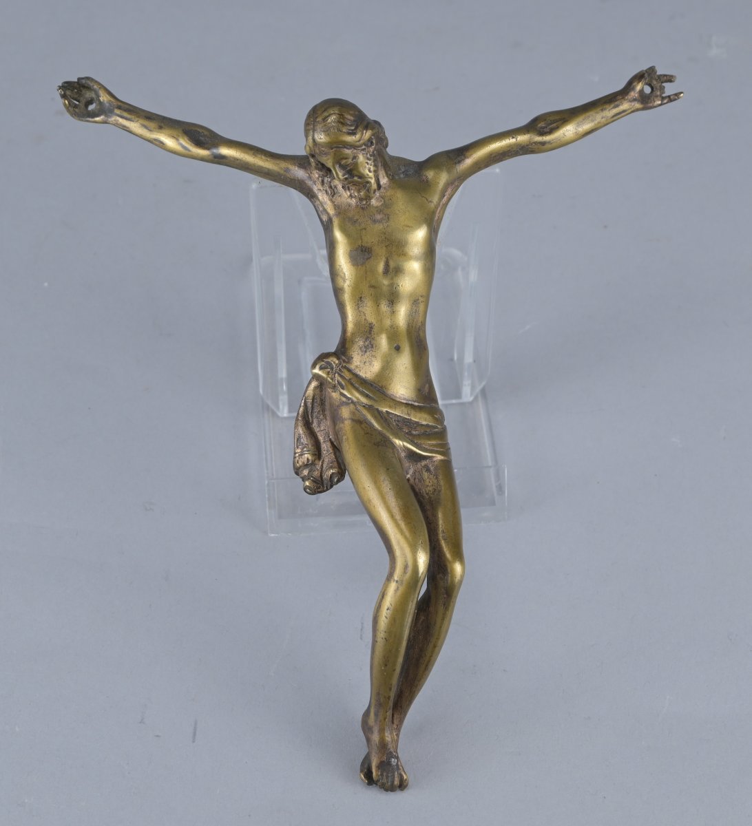 Christ en bronze, probablement XVIIe siècle – Corpus Christi ancien