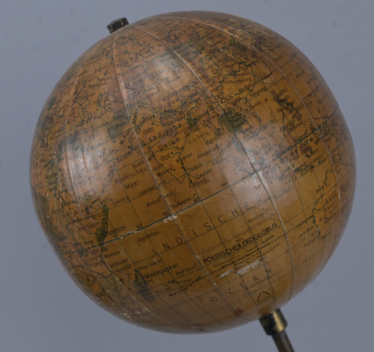 Planétaire mécanique avec globe terrestre – Allemagne, fin du XIXe siècle-photo-2