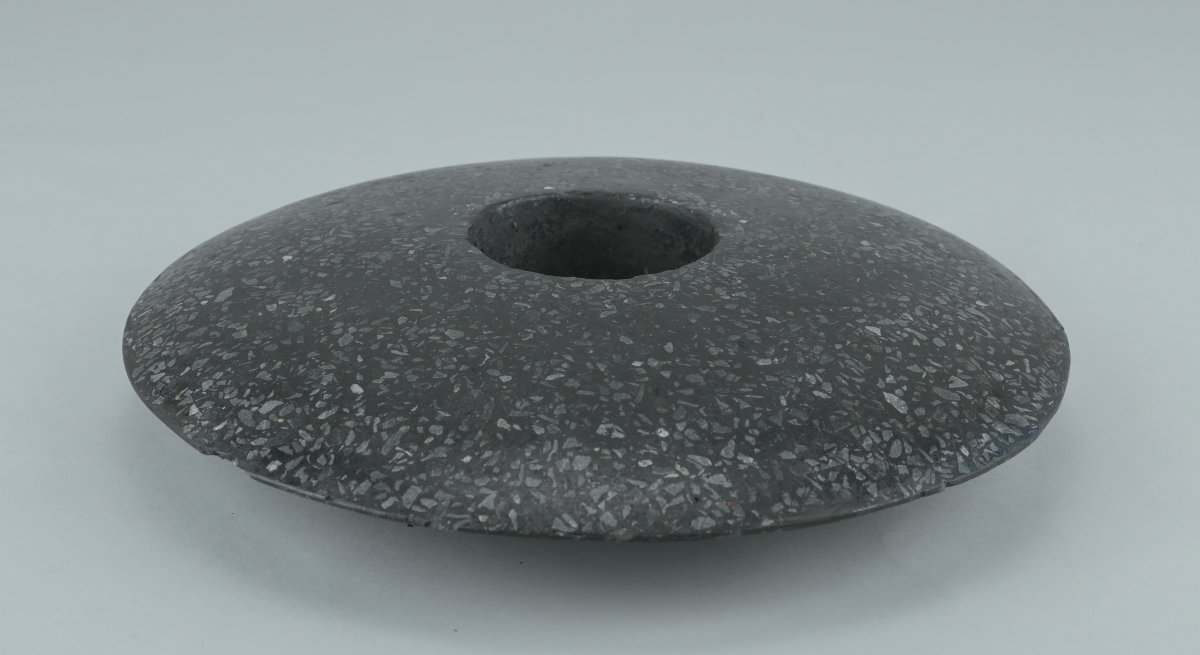 Stone Disc With A Central Hole—possibly A Clubhead From New Guinea-photo-3