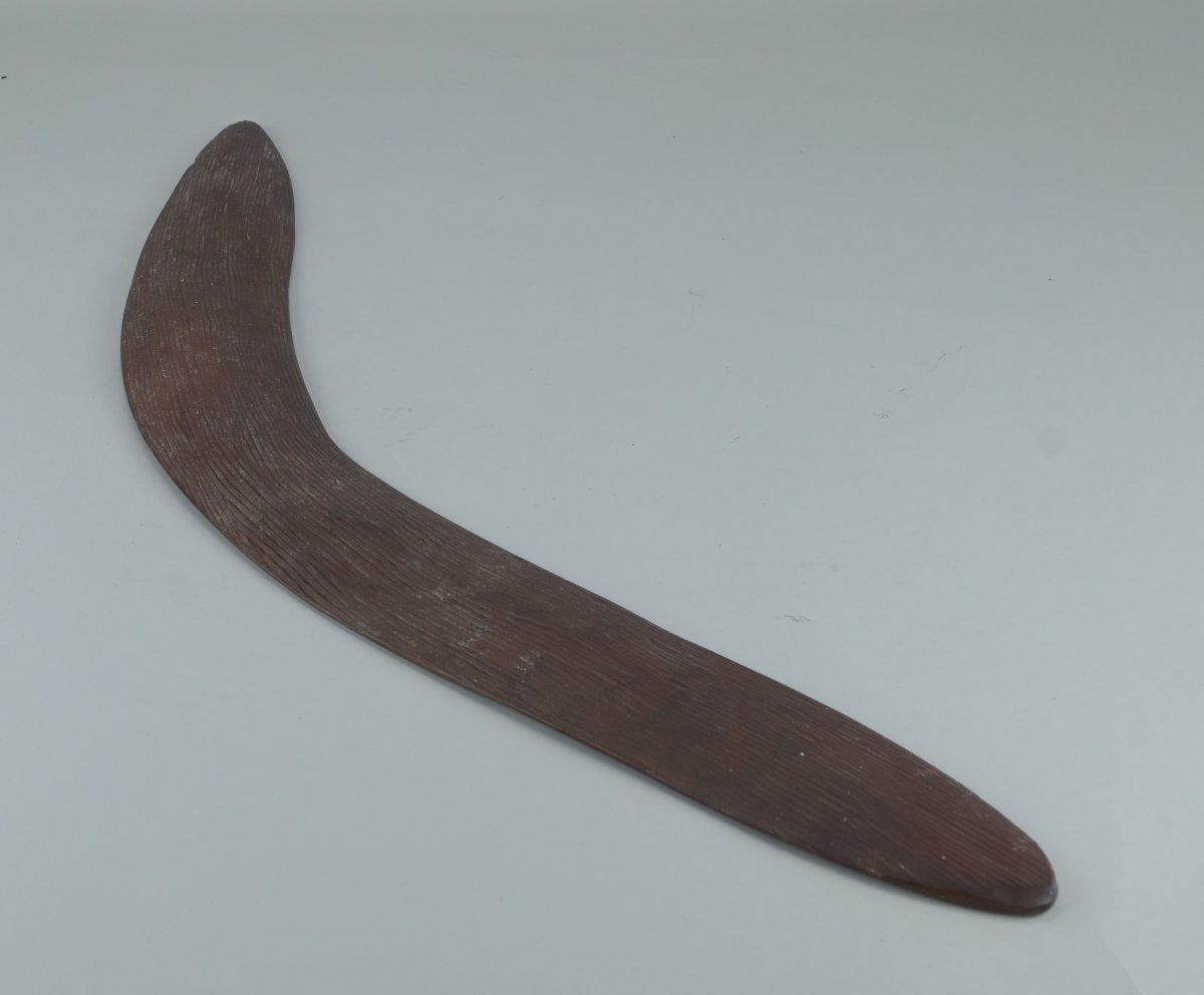 Boomerang aborigène — Australie,  région du désert central, début du XXe siècle-photo-3