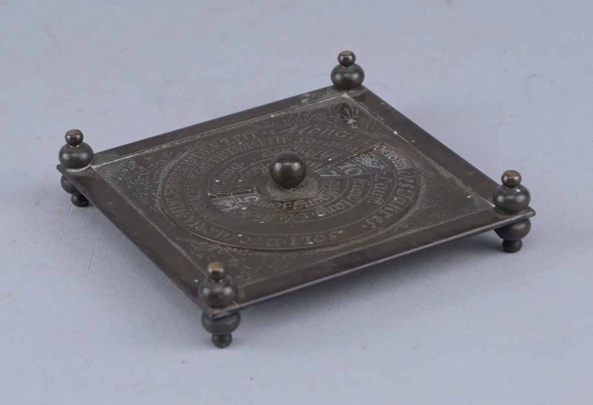 Perpetual Calendar Made Of Bronze, Dated 1720