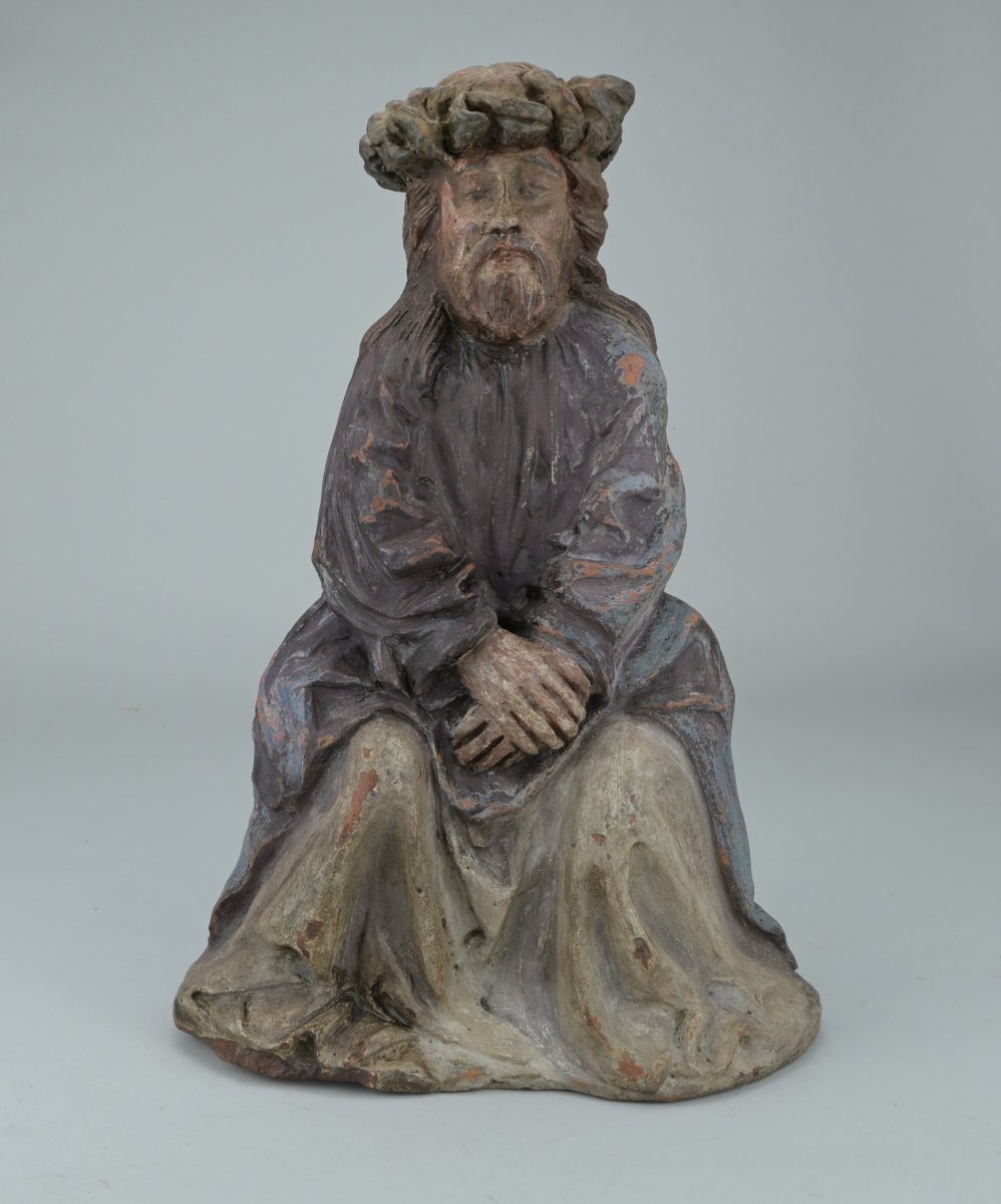 Christ In Chains – Polychrome Terracotta – 16th–17th Century