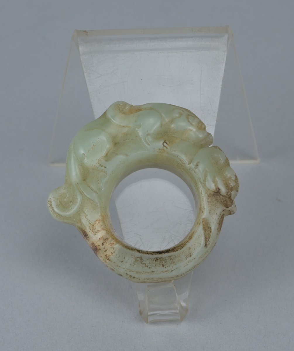 Bague d’archer chinoise en jade, XIXe siècle-photo-3