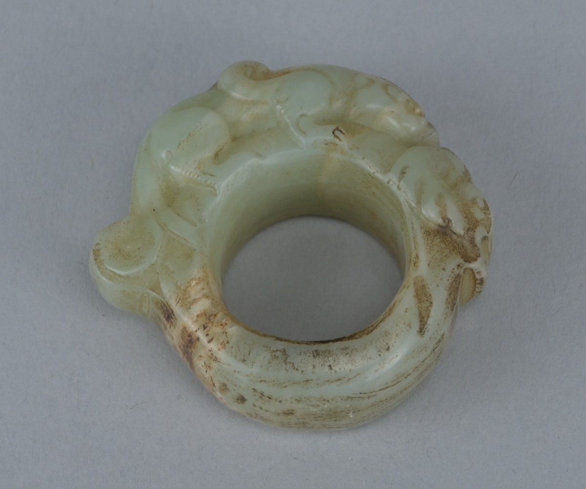 Bague d’archer chinoise en jade, XIXe siècle-photo-1