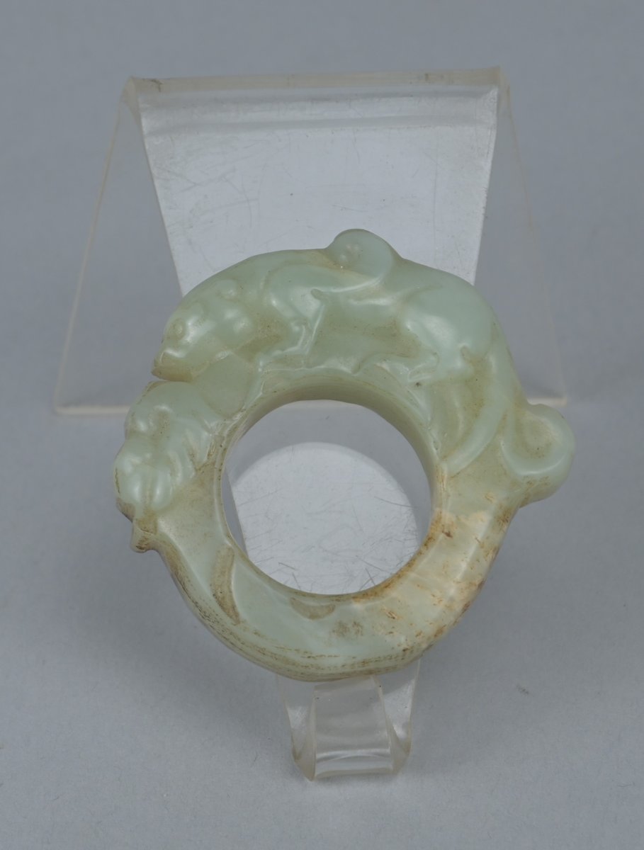 Bague d’archer chinoise en jade, XIXe siècle