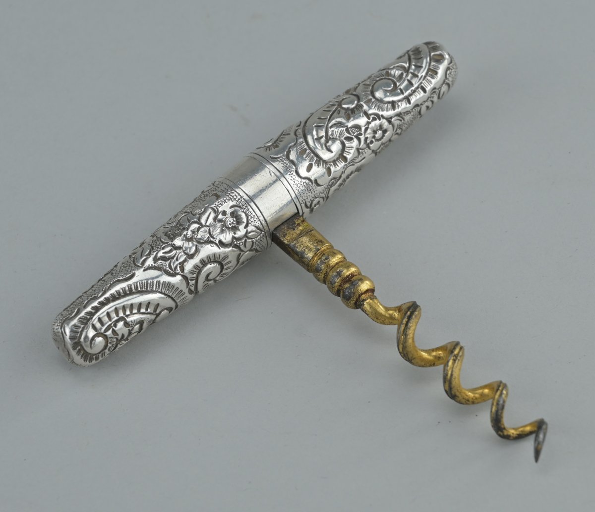 Tire-bouchon de poche en argent – Londres, 1896