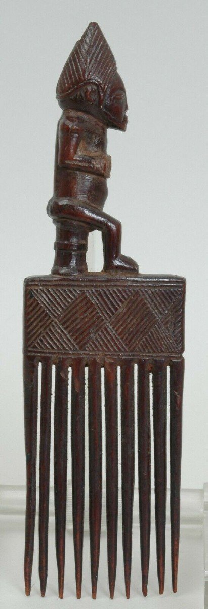 Old Tribal Comb From Chokwe/tshokwe Or Lwena, Dr Congo