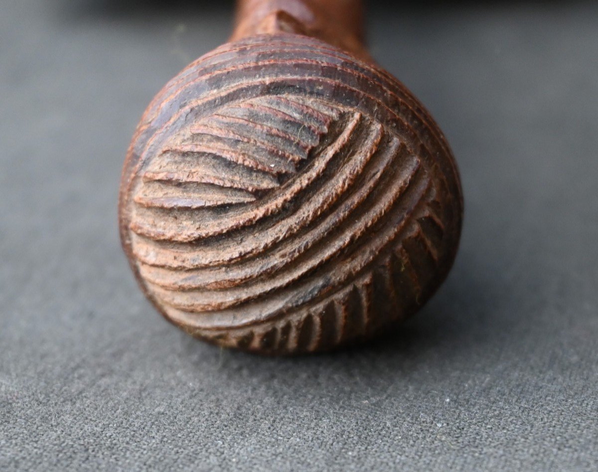 Old Tribal Comb From Chokwe/tshokwe Or Lwena, Dr Congo-photo-3