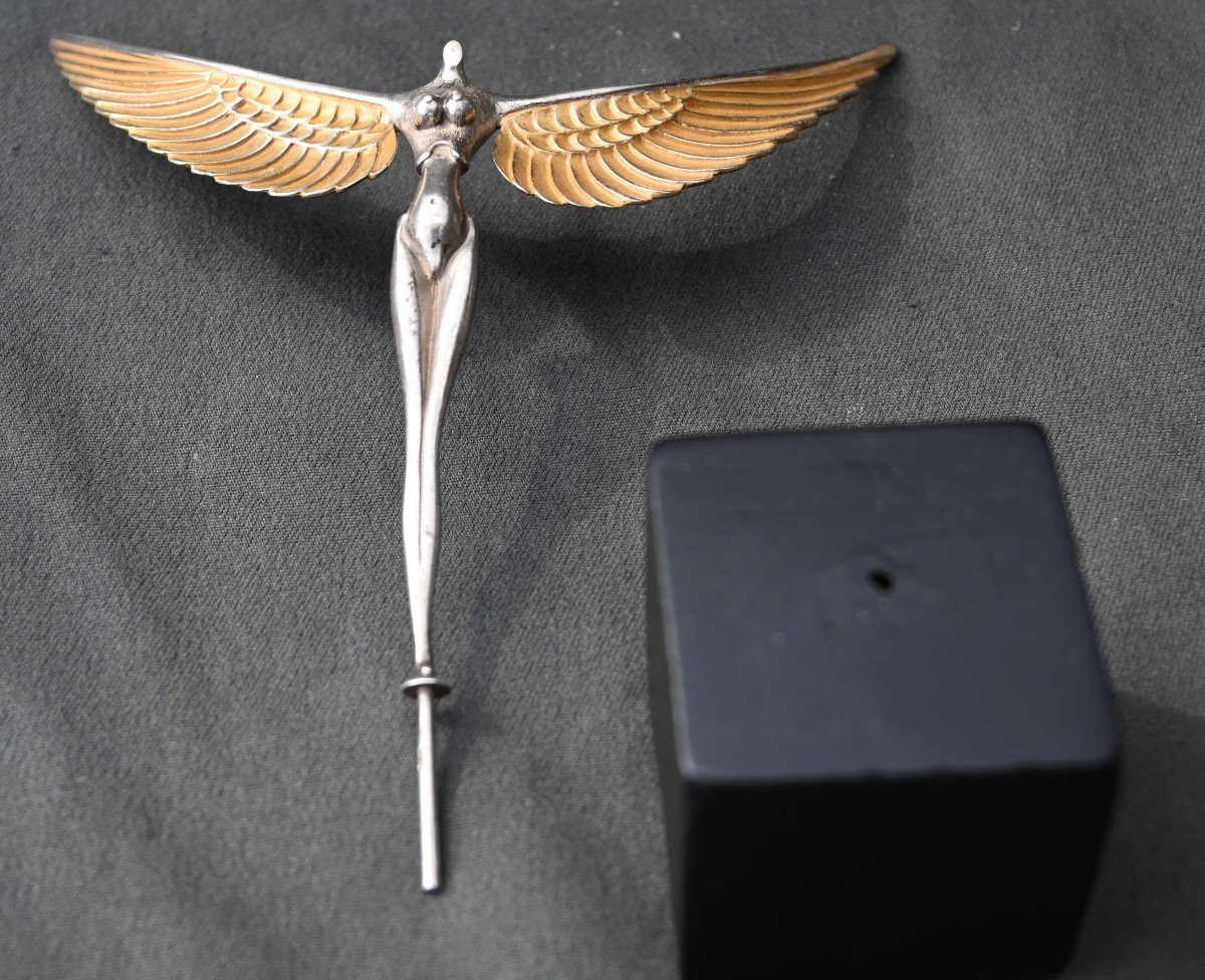 Modernist Statue In Sterling Silver From The 90s-photo-2