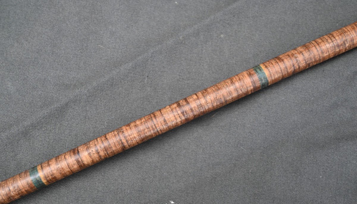 Cane With Carved Handle In Mother Of Pearl-photo-1