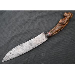 Indian Hindu Knife With Hanuman Handle