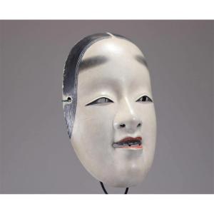 Masque De Théâtre  Noh Japonais ,  Waka Onna,  De La Période Meiji