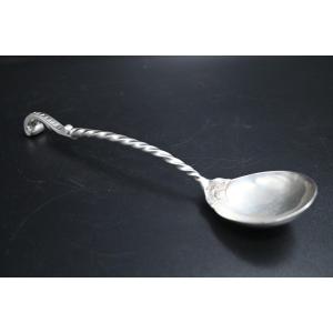 Serving Spoon In Sterling Silver 18th Century