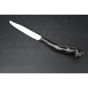 Black Coral Handle Knife