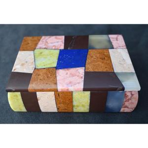 Marble Box With Different Types Of Stone