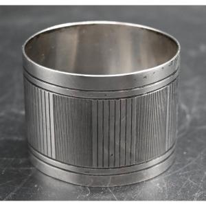 Sterling Silver Napkin Ring From Wolfers Frères, Art Deco Period