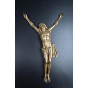 Grand Christ En Bronze - Corpus Christi - Crucifix - XVIIe Siècle 