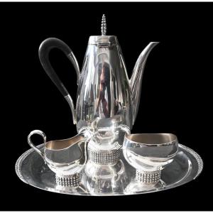 Jakob Grimminger, Art Deco Tea / Coffee Service, Tête-à-tête, German Design
