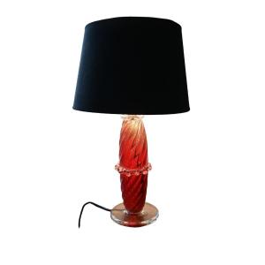 Murano Glass Table Lamp, By Archimede Seguso, 1950' Italy