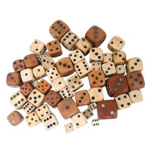 Large Lot Gaming Dice, 54 Pieces