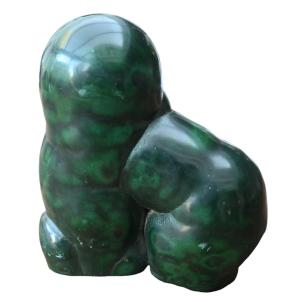 Malachite Piece Of Natural And Unique Shape - Object For The Cabinet Of Curiosities