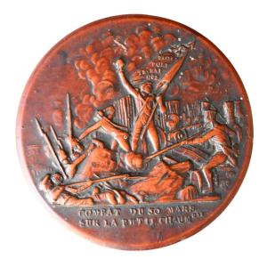 Tabatière, Boite, En Bois Pressé Représentant La Bataille De Paris Du 30 Mars 1814