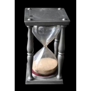 19th Century Pewter Hourglass