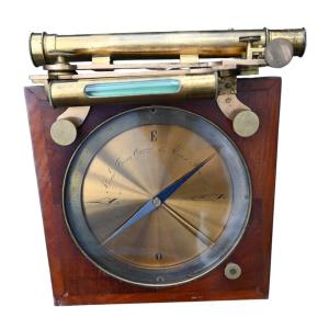 Antique Surveyor's Circumcompendium Signed Brand Frères, 1850-1880