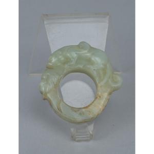 Chinese Jade Archer's Ring, 19th Century