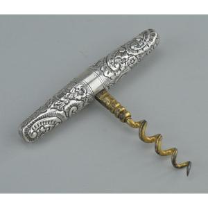Silver Pocket Corkscrew – London, 1896