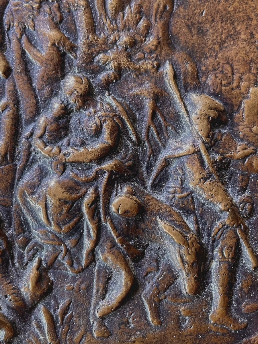Bronze Plate XVI Century -photo-2