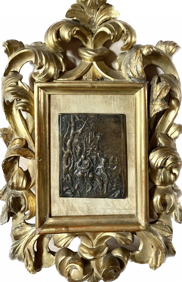 Bronze Plate XVI Century 