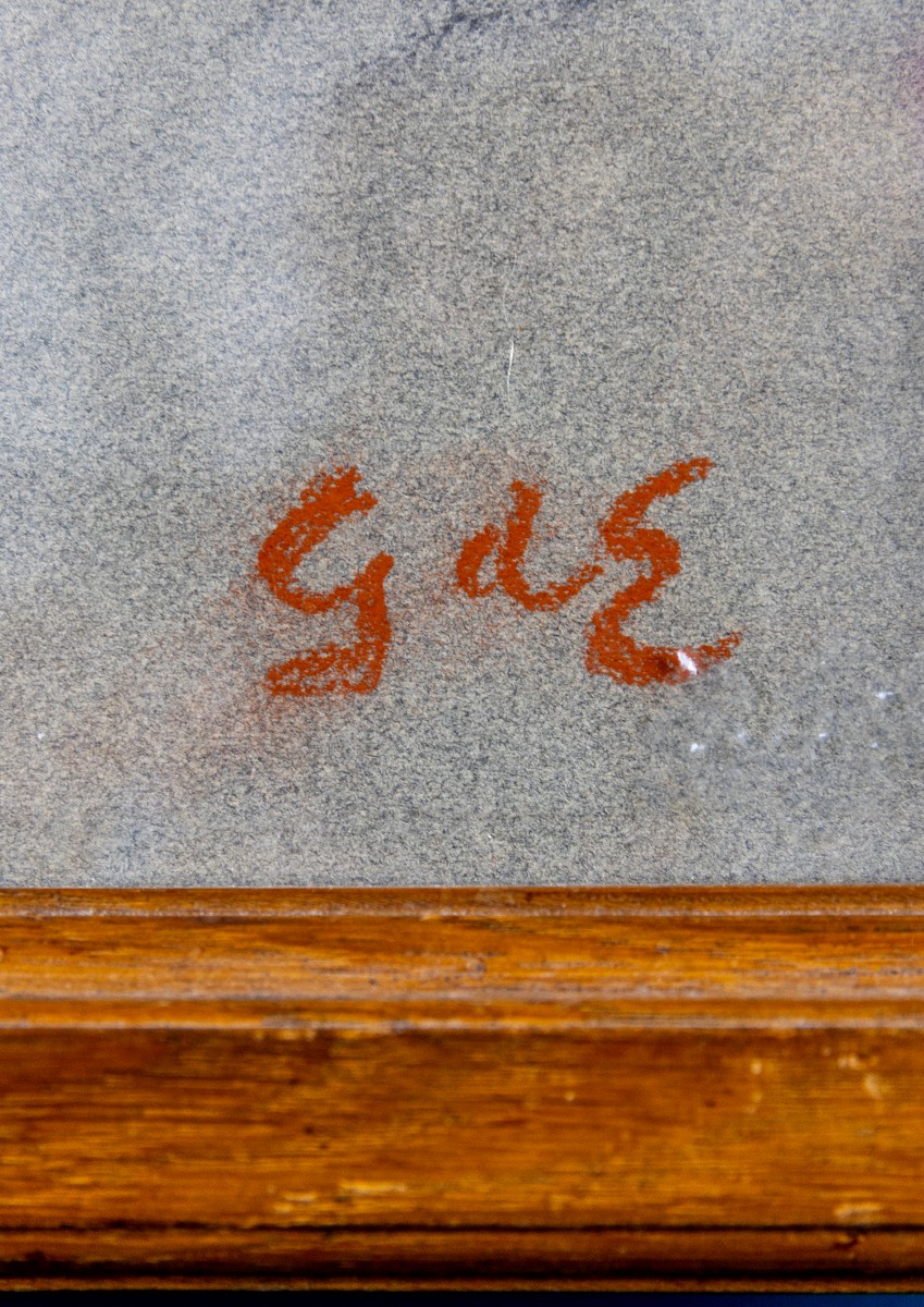 Georges d'Espagnat 1870-1950: Nude Woman Seen From Behind, Monogrammed-photo-2