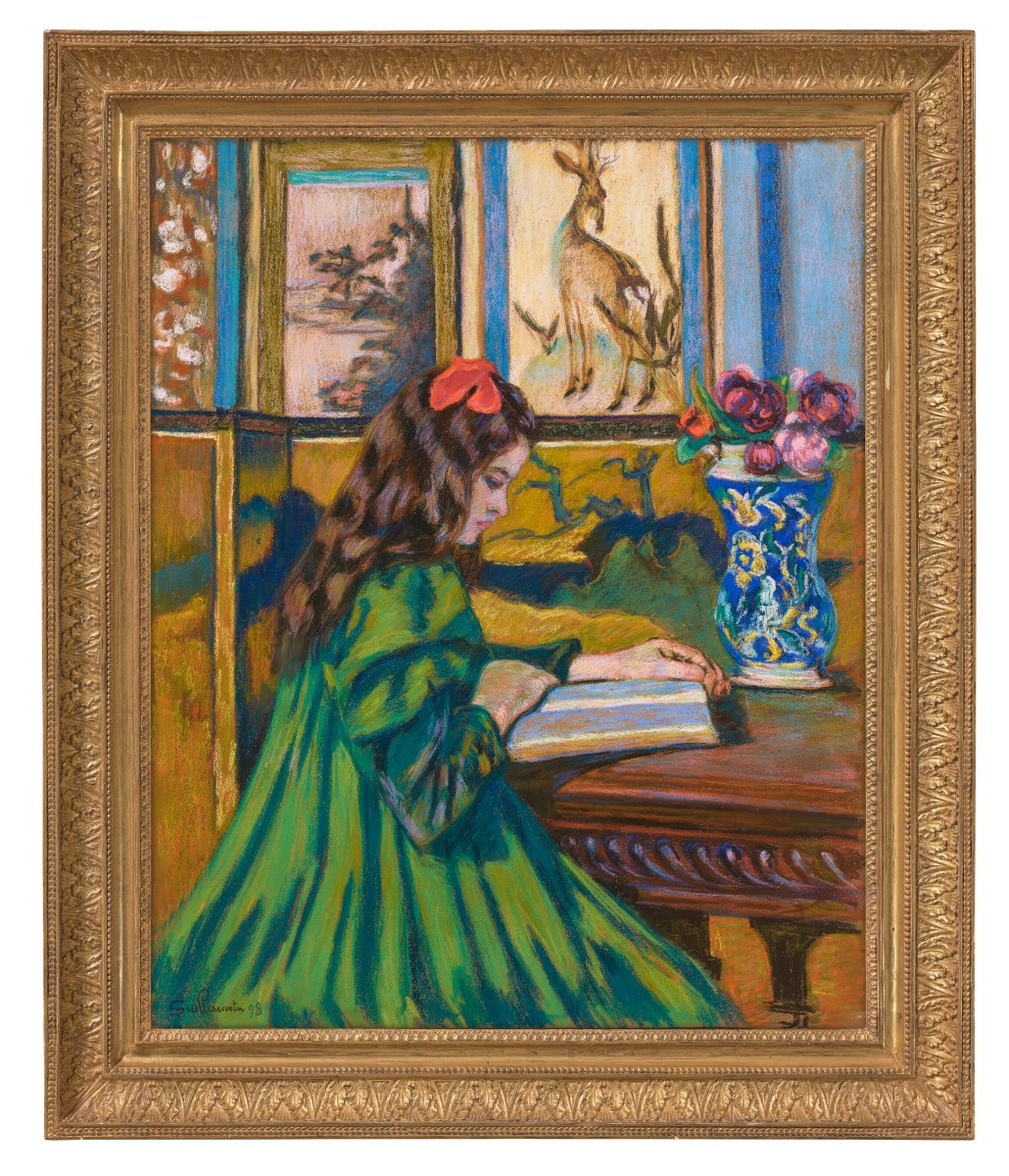 Armand Guillaumin (1841-1927) Madeleine And Marguerite, Daughters Of The Artist-photo-2