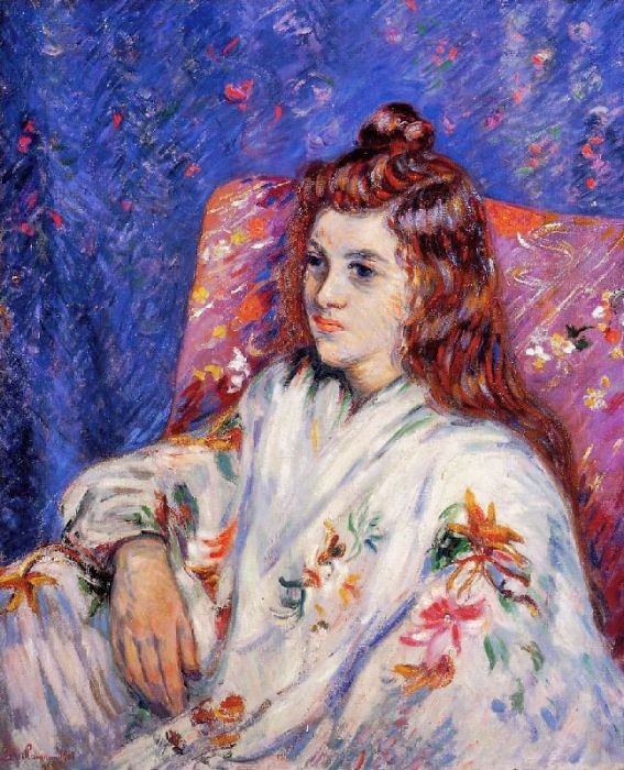 Armand Guillaumin (1841-1927) Madeleine And Marguerite, Daughters Of The Artist-photo-3