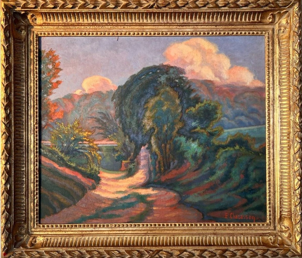Eugène CHARASSON (1874-1939) Paysage Huile sur toile