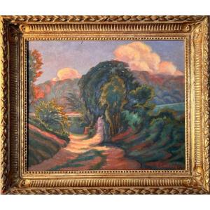 Eugène CHARASSON (1874-1939) Paysage Huile sur toile