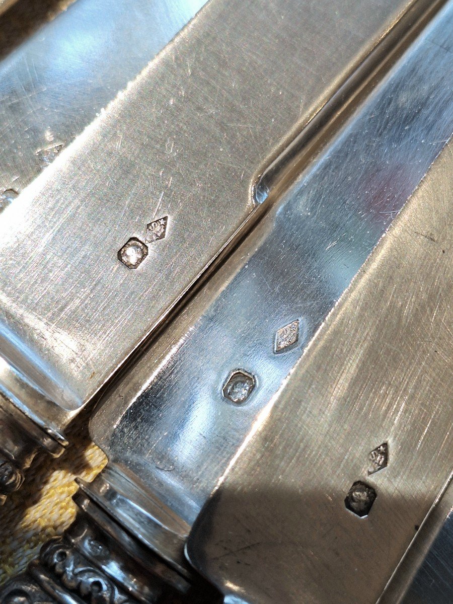 12 Silver Dessert Knives By Henri Soufflot -photo-1