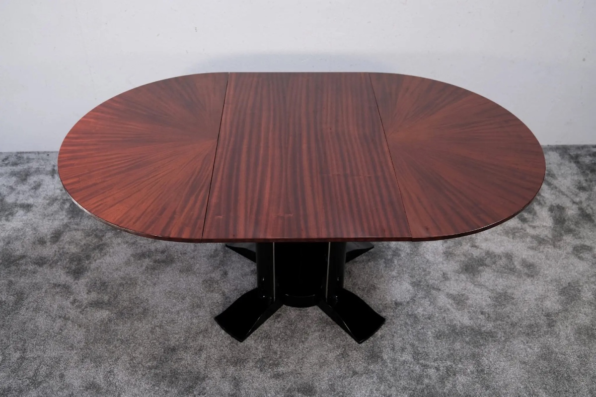 Art Deco Table, France Around 1930, Rosewood, Extendable-photo-4