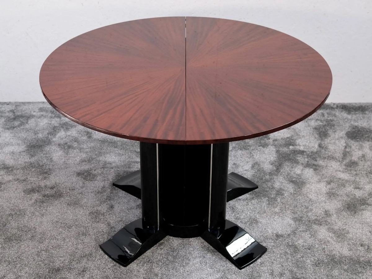 Art Deco Table, France Around 1930, Rosewood, Extendable