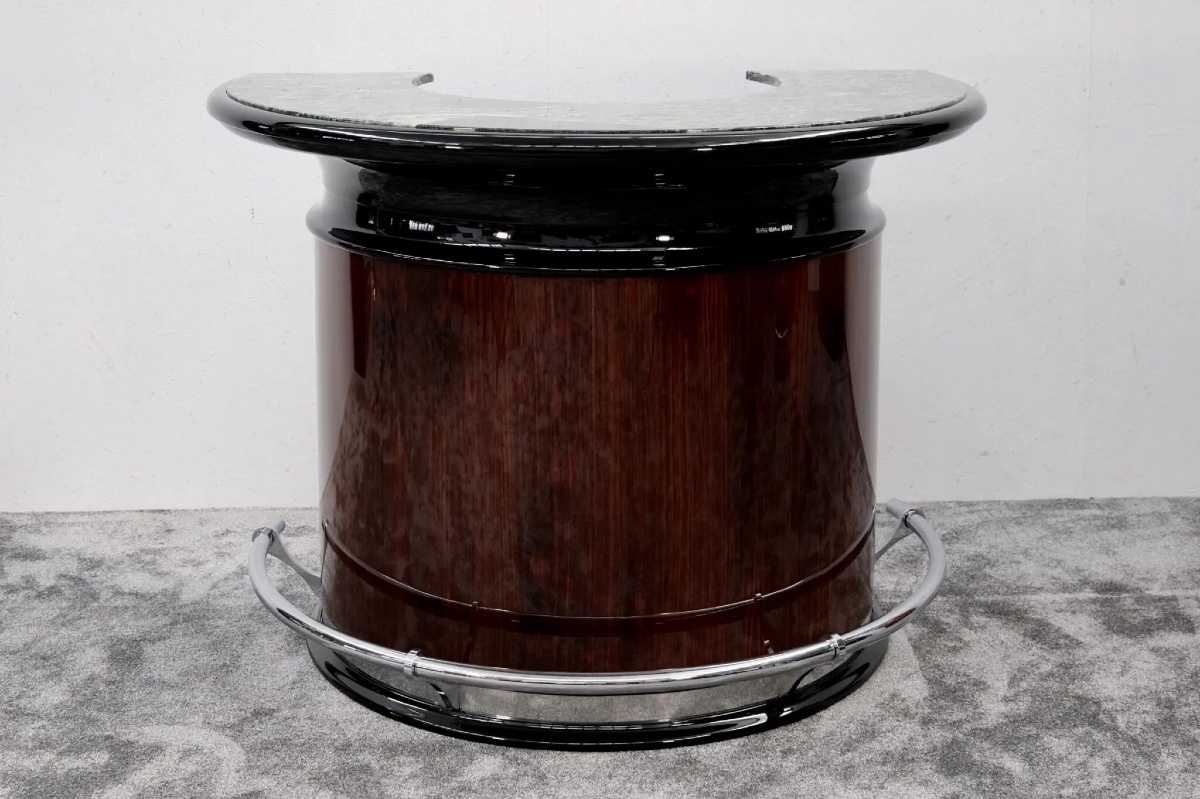 Semi-circular Bar With Marble Top