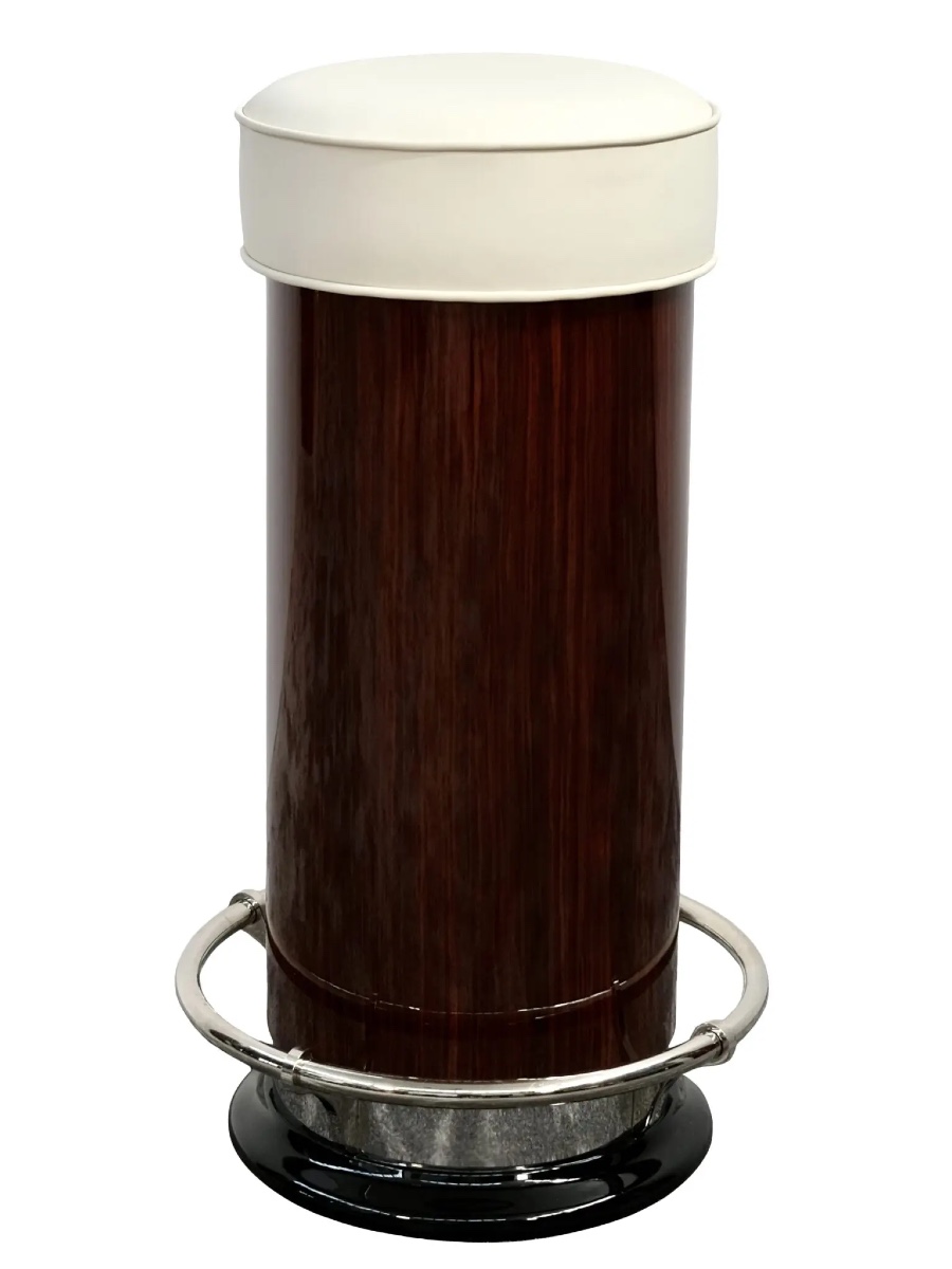 Tabouret de bar en cuir véritable