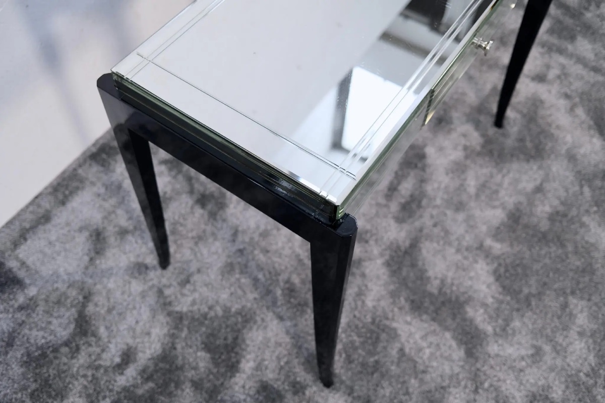 Coiffeuse ou console Art Déco en miroir-photo-3